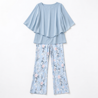 Powder Blue Floral