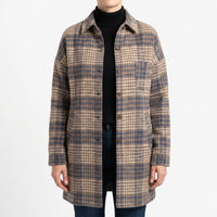 Blue and Tan Check