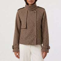 Brown Houndstooth