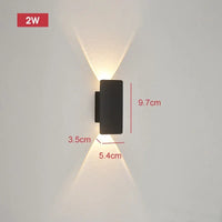 10 cm black housing – 2 W