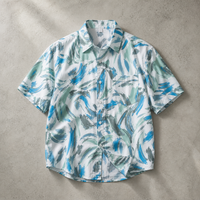 Blue Tropical Print
