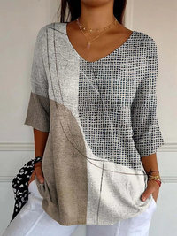 Beige & Navy