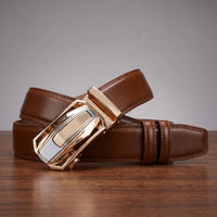 Gold Buckle/ Brown Belt