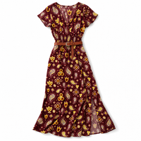 Burgundy Paisley