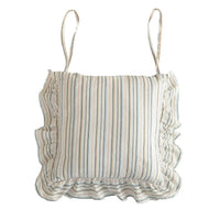 Colorful Stripes Woven Ruffle Cushion