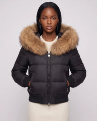Black with Natural Fur