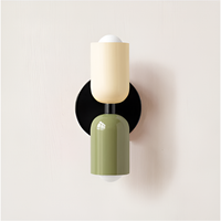Beige / Green & Black