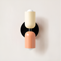 Beige / Pink & Black