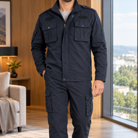 Navy Blue Polyester