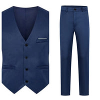 Royal Blue Vest + Pants (Set)