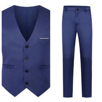 Navy Blue Vest + Pants