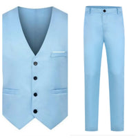 Sky blue vest + pants