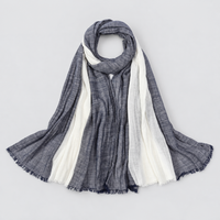 Navy Blue - White