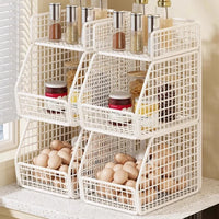 White - 3-Tier (Single Column) Pack of 2