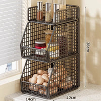 Black - 3-Tier (Single Column)