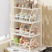 White - 4-Tier (Double Column)
