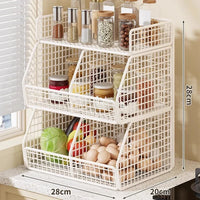 White - 3-Tier (Double Column)