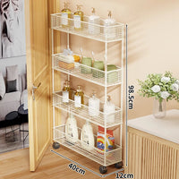 Mobile Four-Tier White — 40×12 cm