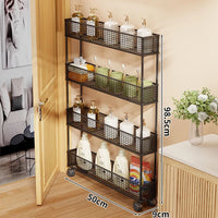 Mobile Four-Tier Black — 50×9 cm