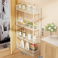 Floor Standing Four-Tier White (40×16cm)