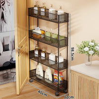 Mobile 4-Tier Black / 40cm L x 12cm W