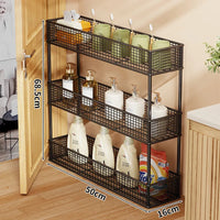 Floor-Standing Three-Tier Black (50cm×16cm)
