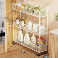 Mobile Three-Tier White (50 × 16 cm)