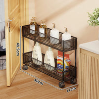 Mobile Double-Tier Black 40×12cm