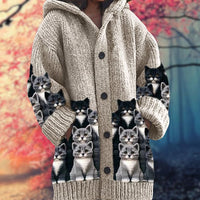 Beige Cat Motif