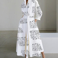 White Letter Print